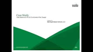 Cash Balance and 401(k) Combination Plan Design