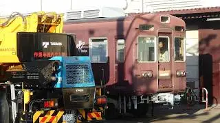 2025.04.24夕方 阪急正雀車庫 全体版 3331F廃車搬出 4日目は3331と3407でした。JR側に5102が出てきました。37番線の5317Fに動きあり。7021F変化なし。他
