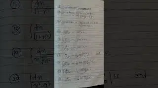 Integration all formula #shorts #ytshort #youtubeshort #shiksha #maths #education #formula