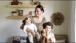Neutral Kid's Shared Room Makeover - Toddler Boy and Newborn Girl!