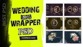 Wedding Best Psd Wrapper |  2025 NEW FREE DOWNLOAD | album design photoshop 2025 #psd