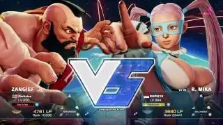 SFV Ranked Match - Zacksiva (Zangief) vs Rupix (Mika)