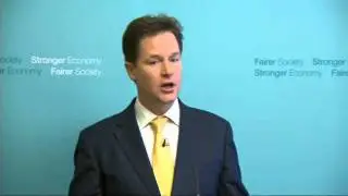 Nick Clegg sets out his plans for government until 2015