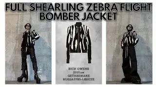 [RICK OWENS] Is this a bit too bold? My first Rick of 2026: Rick Owens zebra print shearling flig...