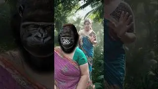 I Met a Gorilla and I Escaped🦍#bushcraft #camping#survival