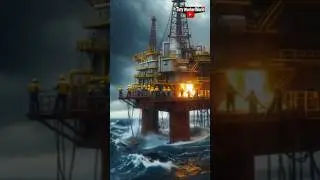 Mini Oil Rig Explodes! 🌊🔥 Tiny Worker Fights to Survive the Inferno!