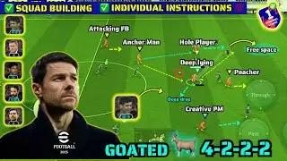 GOATED 4-2-2-2 🐐👉🔥 OP Быстрый контратакующий вариант Лучшая схема в eFootball 2026 V5.1.1 ✨
