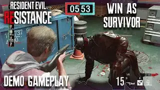 RESIDENT EVIL RESISTANCE - Full DEMO Gameplay Winning As Survivor Sam | No Commentary