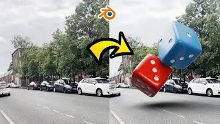 Rolling CGI Dice in Blender | Rigid Body Simulation VFX Tutorial