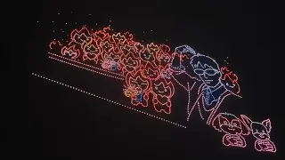 【檀健次】《何不同舟渡》3200架无人机表演16分钟完整版