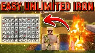 EASİEST Unlimited Iron Farm for Minecraft 1.21