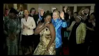 Hillary Clinton shows off her dancing skills in South Africa