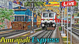 #1570 AMRAPALI EXPRESS (ASR-KIR) LIVE MSTS JOURNEY WITH HINDI COMMENTARY