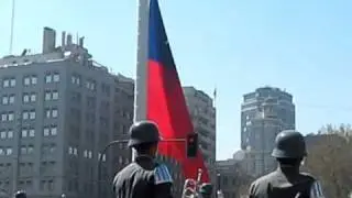 Izamiento de la Gran Bandera Chilena