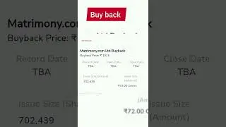 Metromoney.com Buy back #stockmarket #stockbuyback