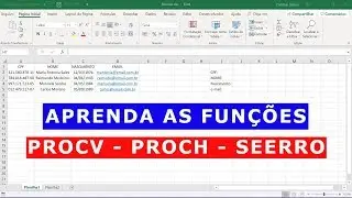 PROCV, PROCH e SEERRO (mais fácil impossível) - Excel