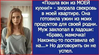 «Пошла вон из МОЕЙ кухни!»   заорала свекровь в моей квартире