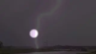 Ball Lightning coming out of a Lightning bolt.
