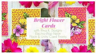 Bright Flower Cards with Deco Foil Blanco Gel and Enamels