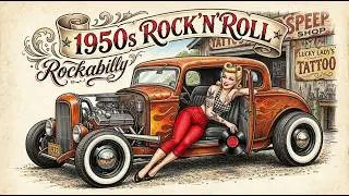 Rockabilly Rock 'n' Roll Time Machine 🎸 50 Original 1950s Hot Rod Jukebox Hits