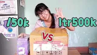 Review máy may mini 150k vs 1tr500k | máy may mini nội địa Nhật có đáng tiền không | Má Phún vlog