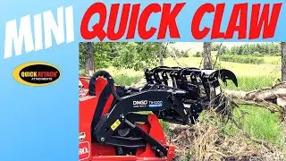 Quick Attach&reg; Quick Claw&trade; Mini Skid Steer Grapple Rake Attachment