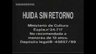 Huida sin retorno (1988) VHS - Pel&iacute;cula completa en espa&ntilde;ol