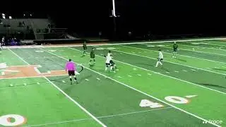 Brodan Barnes (CM/CDM, East Lincoln HS 2026) anticipates pass, heel kicks over defenders to reset