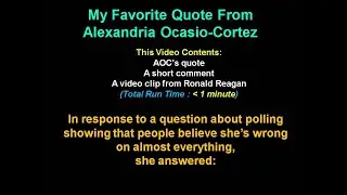 My Favorite Quote From Alexandria Ocasio-Cortez