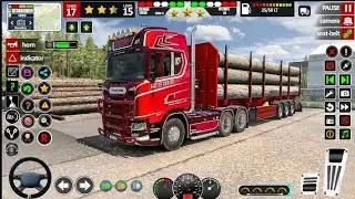 Log transporter truck game | truck wala game | truck driver game | truck game video #4