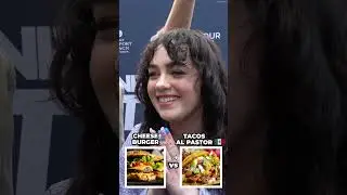 Mary Mouser from Cobra Kai picks her favorite food on the red carpet 📸(P.2) #marymouser #cobrakai