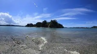 Scotts Landing (360 video) at high tide.