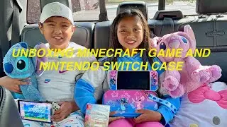 NINTENDO SWITCH MINECRAFT GAME| LILO &STITCH CASE UNBOXING | SHOPPING HAUL | HOT TOPIC | BOX LAUNCH