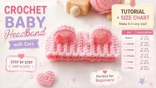 Crochet Baby Headband. Very Easy if you're a beginner 😉