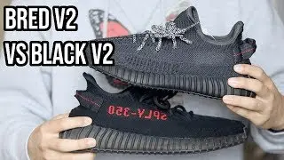 YEEZY 350 BRED V2 VS YEEZY 350 BLACK (2019) | LIFEOFPAL