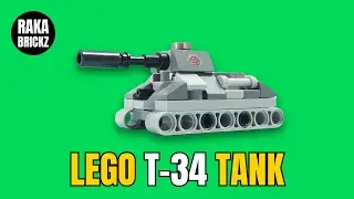 This Custom LEGO T-34 Tank is a WW2 Legend!