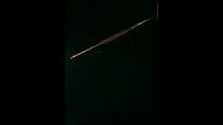 Chinese rocket reentry over India