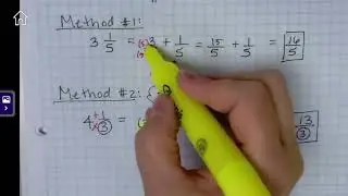 AlgA Pre Ch1 Day 5 Convert Mixed Fractions To Improper