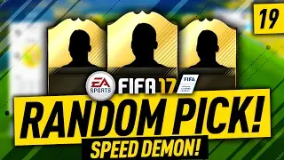 THE SPEED DEMON!! The Random Pick #19 - FIFA 17 Ultimate Team