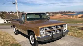 Видеообзор Chevrolet C20 3/4 тонны 2WD 454 1986 года выпуска.