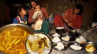 potato soup curry & rice by dharme family @ruralnepall