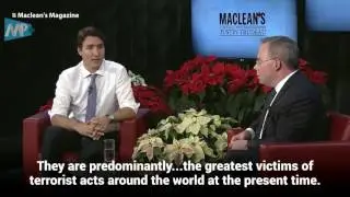 Canada's Prime Minister says Muslims are the 'the greatest victims of terrorist acts