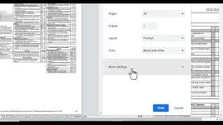 How to print out report cards with the greyed out areas