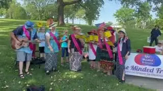 Pissed Off Grandma's sing for Nebraska for Us rally to Protect our Check