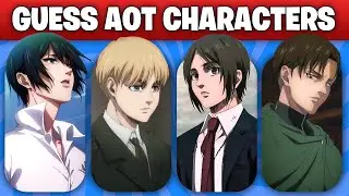 Guess 50 ATTACK ON TITAN Characters | Easy to Impossible | Eren, Mikasa , Levi & More