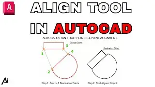 Команда выравнивания AutoCAD 🔧 | Перемещение, вращение и масштабирование за один шаг | Советы по ...