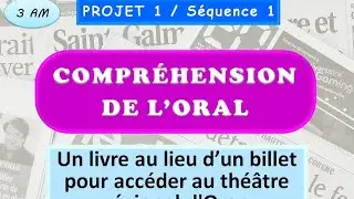 Compréhension de l'oral 3am P 1 S 1