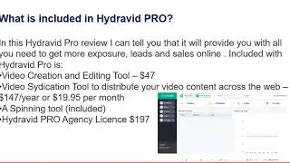 Hydravid Pro Review What's included? Video 3