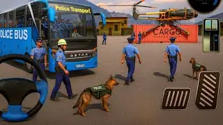 US POLICE BUS Driving: EXTREME OFF ROAD Transport Duty 🚌 Mountain Climb 3D Game