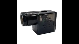 DIN43650B IP65 Black MPM Solenoid Valve Coil Connector Plug Socket DIN 43650 Form B DIN 43650B